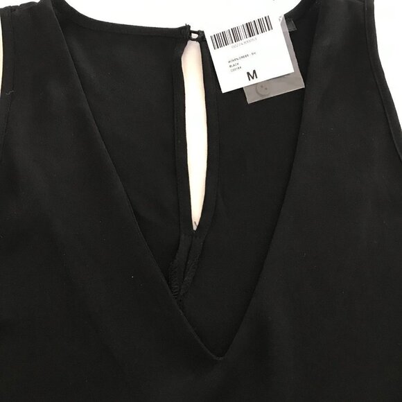 NWT - Forever 21 Sleeveless V-Neck Black Mini Dress - Picture 4 of 13